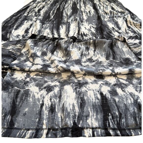 Suzi Chen For Maggy Boutique Maxi Dress Womens 18W Silk Tie Dye Print Pull Over - Picture 9 of 10